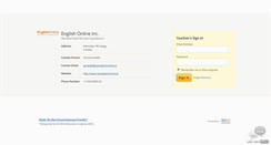 Desktop Screenshot of myenglishonline.wiziq.com