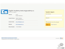 Tablet Screenshot of engacademy.wiziq.com