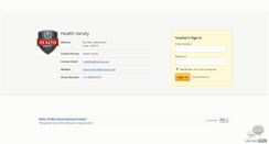 Desktop Screenshot of healthvarsity.wiziq.com