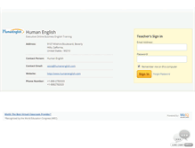 Tablet Screenshot of humanenglish.wiziq.com
